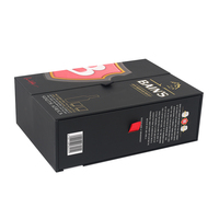 Cajas de Envío para Vino y Whisky, Negras, Creativas, de Doble Puerta, de Cartón Rígido, con Esponja, Cierre Magnético y Laminado Mate, Personalizadas