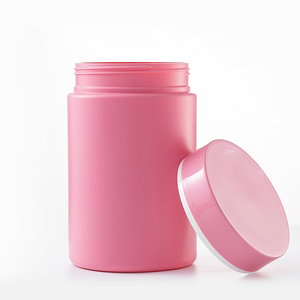 1200ml食品グレードピンクPEプラスチック瓶スクリューキャップ付きプロテインパウダー包装プロプラスチック食品容器供給 - Product Image 1