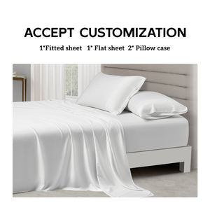 Best Luxury 300 <strong>Thread</strong> <strong>Count</strong> 100% Bamboo Queen Size Bedding Set 4-Piece Blush Queen Size <strong>Sheet</strong> - Product Image 5