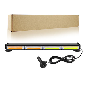 Nueva Barra de Luces de Advertencia LED COB de Doble Cara HJ, Luces Intermitentes de Peligro para Techo de Coche, Luces Estroboscópicas de Emergencia Magnéticas de Aleación de Aluminio de 48 W - Product Image 6