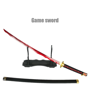Vente chaude Kidults jeux de jeu de rôle <span class=keywords><strong>Okina</strong></span> rivières sang à la main en bois épée accessoires jouet Katana épées pour Cosplay jouant garçons - Product Image 2