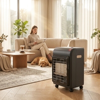 Chauffage au gaz portable LUOQI 4200W, chauffage infrarouge en céramique au propane avec 3 niveaux de chaleur