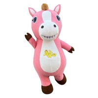 Costume de mascotte de cheval gonflable pour adultes, costume de performance en vente