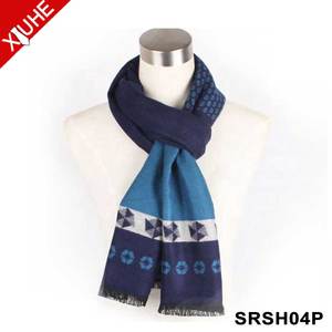 Venta al por mayor nuevos hombres bufanda larga a cuadros chal invierno grueso suave acrílico borlas bufanda - Product Image 4