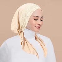 Chapeau Bob en Dentelle Florale Style Européen et Américain, Respirant et Doux, Chapeau Bohème pour Femme, Foulard Musulman pour Femme