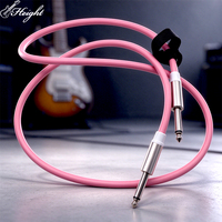 Câble de guitare 6,35 mm (1/4 pouce) – Câble audio droit-récepteur pour guitare électrique et basse – Qualité professionnelle