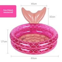 Nouvelle piscine gonflable pour bébés, idéale pour le bain, les jeux aquatiques sur le thème des sirènes et les parcs aquatiques
