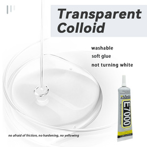 Colle liquide transparente Zhanlida E7000 50ml, 15 pièces, viscosité moyenne, pour tissu, bijoux, réparation de diamants, bricolage - Product Image 6