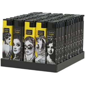 Pegatinas de papel de regalo personalizadas F018 Soplete de gas Encendedores de chorro <span class=keywords><strong>desechables</strong></span> a prueba de viento - Product Image 4