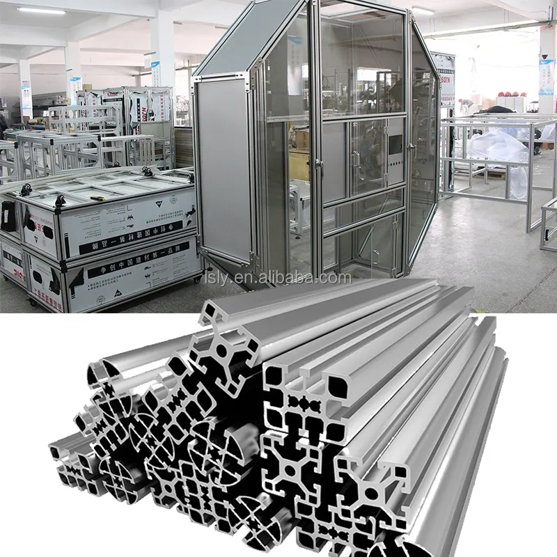 Industrieller extrudierter Aluminium rahmen T-Schlitz Extrudiertes Aluminium-Extrusion profil 30x30