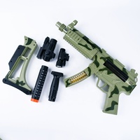 Pistol mainan suara Super perakitan DIY anak baterai dioperasikan besar Putar berkedip plastik
