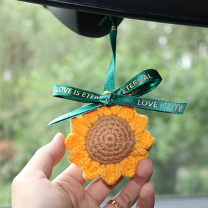 Thiết Kế Mới Mô Phỏng Hướng Dương <span class=keywords><strong>Tag</strong></span> Hành Động Con Số Xe Mặt Dây Chuyền Dây Buộc Trang Trí Phụ Kiện Xe Mặt Dây Chuyền Trang Trí Phụ Tùng Tùy Chỉnh - Product Image 3