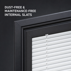 Tende Magnetiche Integrate a Risparmio Energetico tra Doppio Vetro Temperato, Tende Veneziane Incorporate per Finestre Domestiche - Product Image 3