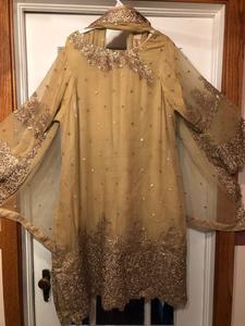 2021 hermoso pantalón Kurta largo hasta el suelo con decoración de encaje lentejuelas de cintura Natural para fiesta o boda - Product Image 2