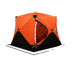 Tente de pêche sur glace pliable, spacieuse, coupe-vent et thermique, fabriquée par Da Niu, pour les activités hivernales en plein air, notamment la pêche à la carpe. - Product Image 1