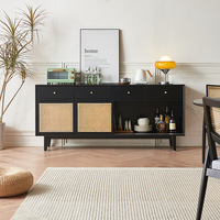 Meuble de rangement OEM pour salon, buffet avec tiroirs, armoires à portes, meubles de sol, étagères de rangement pour cuisine