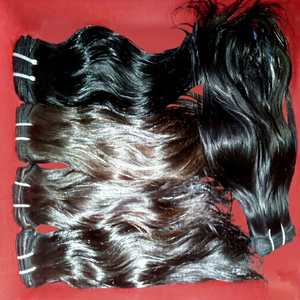 Extensions de cheveux indiens vierges Remy de haute qualité, ondulés, 100 % naturels, tissage double machine - Product Image 1