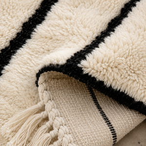 Geometric Handknotted Wool Rug Rectangle Hand Tufted Plush Thick Pile Living <b>Room</b> Bedroom Rug - Product Image 2
