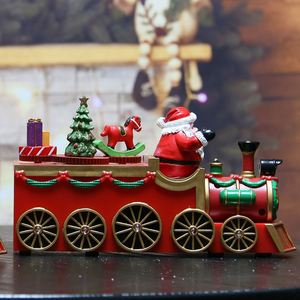 Nouveau produit : Décorations de Noël, train avec musique et lumière LED pour cadeaux de fêtes, décoration intérieure ou ornement de Noël - Product Image 1