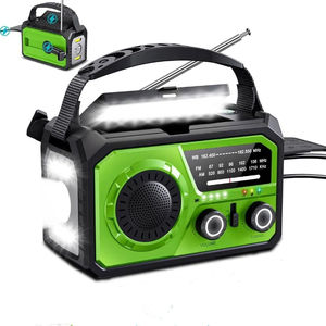 Radio d'urgence solaire/à manivelle Alecter APH-SR18 Outdoor Energy Nexus multi-charge avec prévisions météo NOAA, batterie externe, boussole et triple lampe - Product Image 1