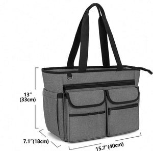 Sac fourre-tout pour femme, sac à main pour ordinateur portable, sac d'école pour professeur, sac fourre-tout pour professeur avec base renforcée, fabriqué en usine BSCI - Product Image 2