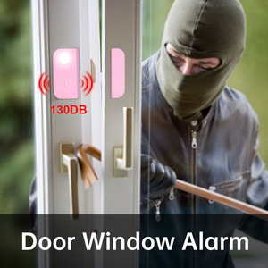 Allarme per Porte e Finestre Ricaricabile con LOGO Personalizzato, Sensore Magnetico <span class=keywords><strong>Wireless</strong></span> per Sicurezza Domestica, <span class=keywords><strong>Antifurto</strong></span> 130DB, Facile Installazione - Product Image 4