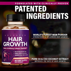 Integratore Alimentare di Biotina e Vitamine in Capsule per Adulti e Adolescenti, per Capelli, Pelle e Unghie, 60/90/120 Capsule - Product Image 3