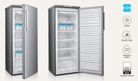 Congélateur vertical de 55cm, 163L, avec contrôle mécanique