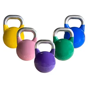 Guss-Übung Fitnessstudio Krafttraining Wettkampf-Kettlebells Guss-Kettlebells mit Griff