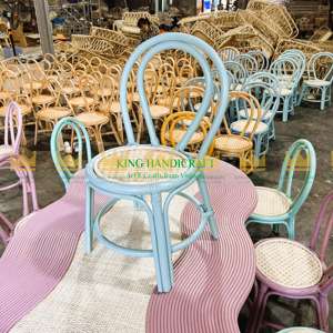 Chaise en rotin arc-en-ciel Vintage pour enfants de haute qualité meilleur prix du Vietnam pour l'application de chambre de cuisine de pépinière - Product Image 3