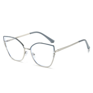 2023 nouvelles femmes à la mode carré lunettes optiques métal surdimensionné lunettes vintage grand cadre anti lumière bleue lunettes cadre - Product Image 5