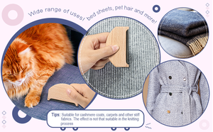 Brosse en bois pour vêtements en laine et cachemire, <span class=keywords><strong>anti</strong></span>-bouloches et <span class=keywords><strong>anti</strong></span>-peluches, outil de nettoyage pour vêtements et textiles - Product Image 6