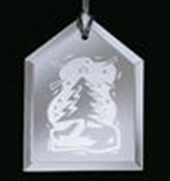 Ornement en cristal personnalisé gravé sur mesure, cadeau de décoration unique et créatif