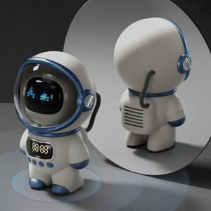 Intercomunicador Inteligente con IA, Reloj Despertador con Audio, Diseño <span class=keywords><strong>de</strong></span> Astronauta, Radio Creativa para el Hogar y Teatro en Casa, con Bluetooth, Tarjeta TF, FM, Funciona con Baterí<span class=keywords><strong>a</strong></span> - Product Image 5