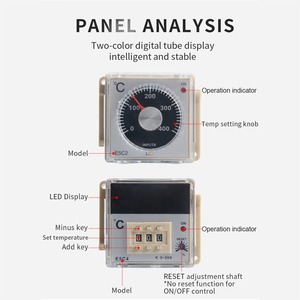 Kane PID điều khiển nhiệt độ <span class=keywords><strong>e5c2</strong></span> k-loại 51*51mm 220VAC 50/60Hz relay đầu ra ở 0-400 ℃ con trỏ loại nhiệt OEM ODM - Product Image 3