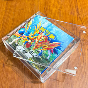 TCG Usine En Gros Japon Aimant Fort Acrylique Japonais Pokemon Cartes Booster Boîte Vitrine Avec Coins Ronds - Product Image 4