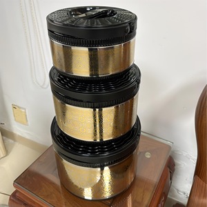 Ensemble de casseroles isothermes en acier inoxydable, 3 pièces, avec couvercle à clipser cylindrique, thermos de voyage, récipient de stockage alimentaire - Product Image 1