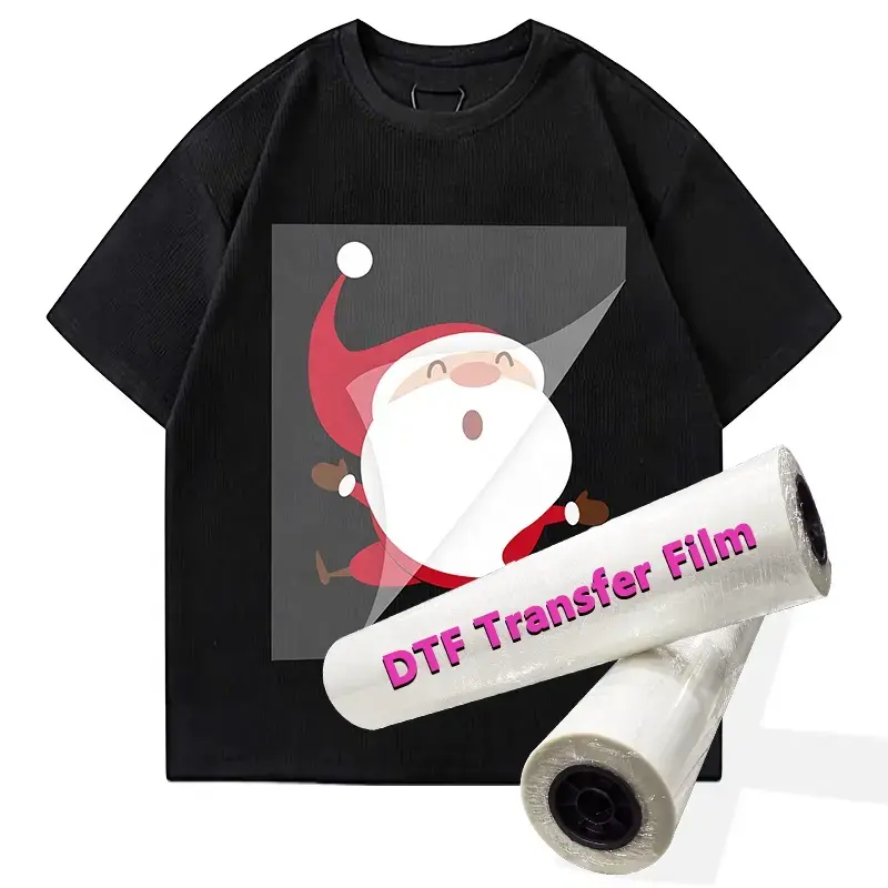 Filme Dtf Pet de 13 polegadas filme fosco de casca quente A3 A4 Dtf filme de impressão por transferência de calor rolo a rolo serviço personalizado