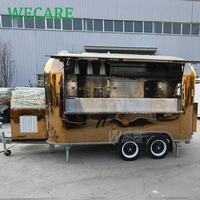 Wecare Mobile Fast Hot Dog Food Truck Van caravane Drink Cart Traiteur Concession Remorque avec équipements de cuisine complets