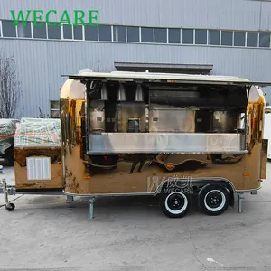 Wecare mobil airstream cepat panas anjing makanan truk van karavan minuman keranjang katering trailer dokumen dengan penuh peralatan dapur
