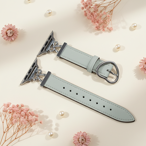 Nouvelle conception de <span class=keywords><strong>bracelet</strong></span> de montre en cuir fin et luxueux pour Iwatch S11 10 9 8, <span class=keywords><strong>bracelet</strong></span> pour <span class=keywords><strong>Apple</strong></span> <span class=keywords><strong>Watch</strong></span> avec <span class=keywords><strong>boucle</strong></span> en forme de cœur - Product Image 4