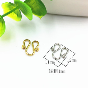 Wholesale Stainless Steel W Clasps Necklace <b>Hooks</b> <b>Clips</b> Connector Buckle for DIY Jewelry Making Accessory - Product Image 4