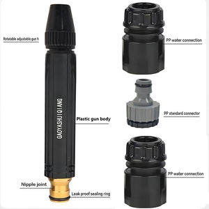 Pistola de Agua de Alta Presión con Boquilla Recta de Plástico para Lavado, Rociador Ajustable para Herramientas de Lavado - Product Image 4