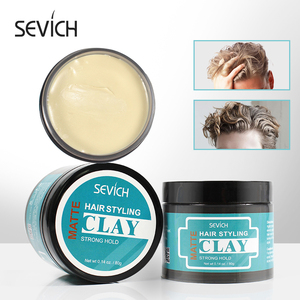 Cera para el cabello mate <span class=keywords><strong>de</strong></span> 80g, etiqueta privada al por mayor, cera <span class=keywords><strong>de</strong></span> control <span class=keywords><strong>de</strong></span> bordes <span class=keywords><strong>de</strong></span> sujeción fuerte, arcilla para peinar el cabello para hombres - Product Image 4