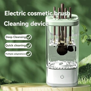 New USB Electric Makeup Brush Cleaner Portable 3 in 1 Makeup Brushes <b>Drying</b> <b>Rack</b> Lazy Cleaning Brush Washer Quick Dry Tool - Product Image 1
