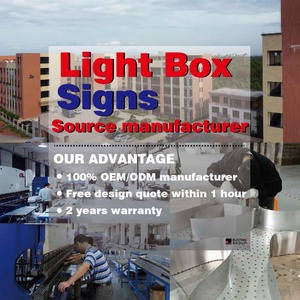 Custom Double Side Round Outdoor Advertising <b>Letters</b> Lightbox Logo LED <b>Light</b> Box for Shop Storefront - Product Image 6