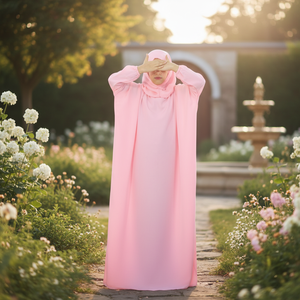 Abaya islamique modeste pour filles et enfants, grande taille, respirante - Product Image 3