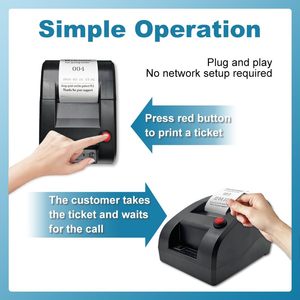 レストランポケットベルシステムLCDディスプレイ & サーマルプリンターワイヤレスキュー管理中国工場直送 - Product Image 6