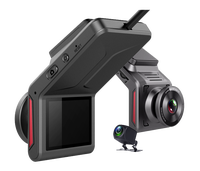 A18 4G Mini Verborgen 1080P Dashcam met ingebouwde GPS, slimme ADAS voor-/achteruitrijcamera, infrarood nachtzicht & GSM