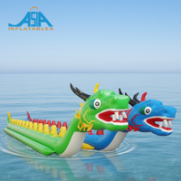 Bateau gonflable tractable pour 10 passagers, modèle Dragon King, en PVC, pour usage commercial
